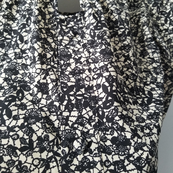 Anthropologie Tulle Long Sleeve Button Back Blouse - Picture 7 of 7